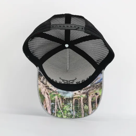 Grey and Black Flow Creek Trucker