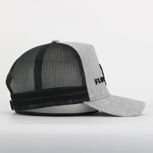 Grey and Black Flow Creek Trucker